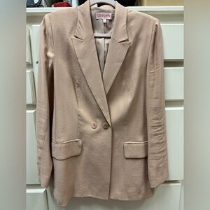 LEYDEN Beige/Almond Double-Breasted Blazer